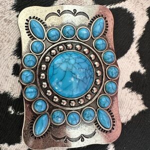 Turquoise Stone Belt Buckle